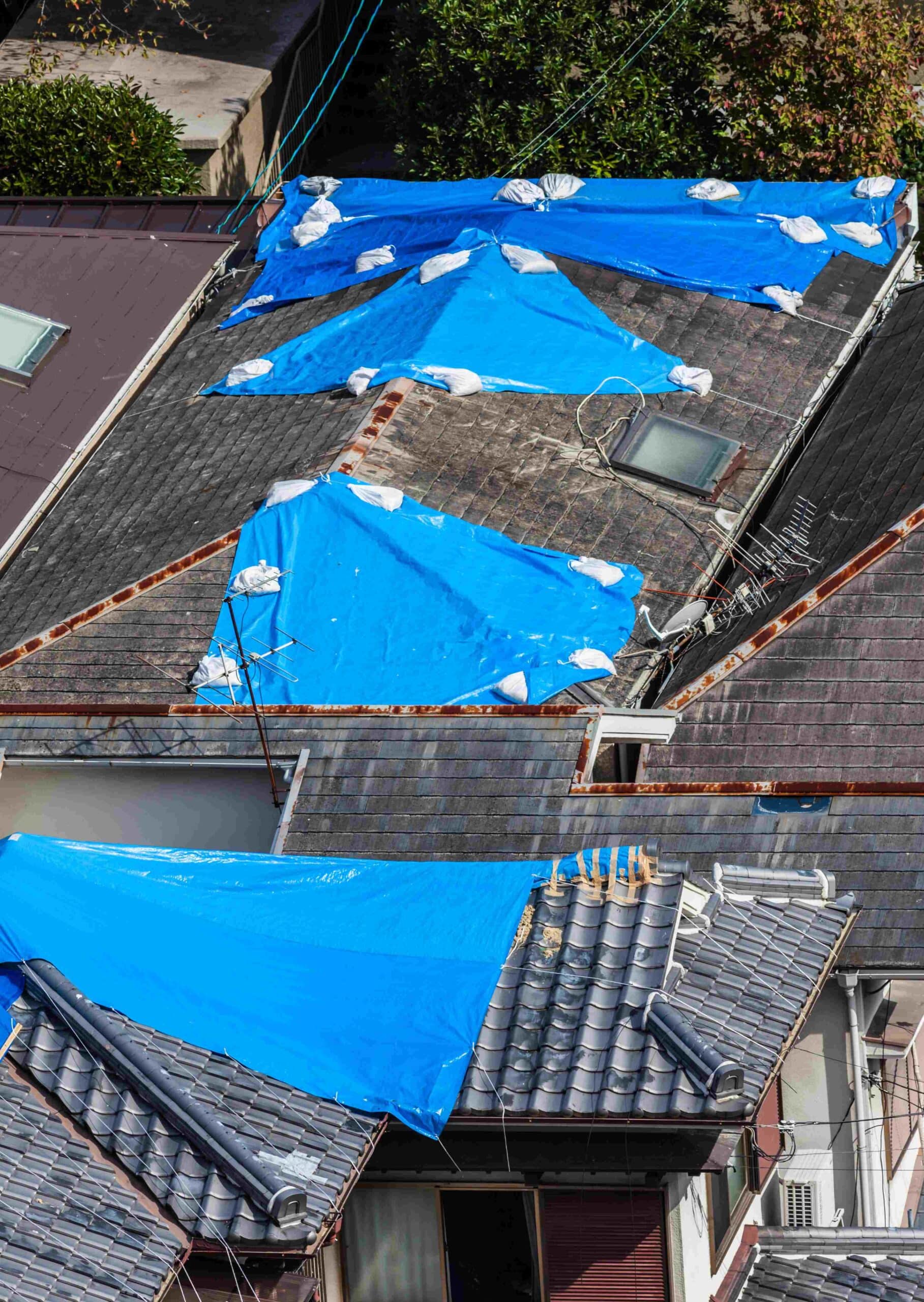 houses-with-damaged-tiled-roof-covered-with-blue-t-2023-11-27-04-50-22-utc